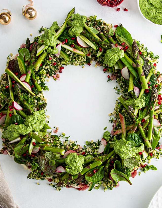 ASPARAGUS WREATH SQUARE