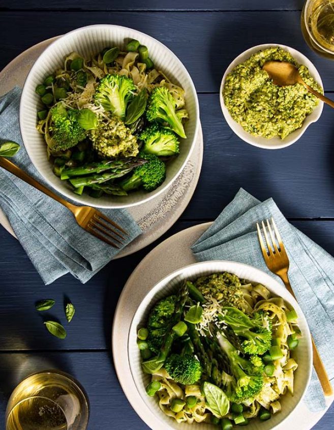 LeaderBrand Broccoli and Asparagus Spring Pasta Recipe
