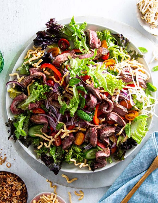 THAI BEEF SALAD RECIPE LEADERBRAND