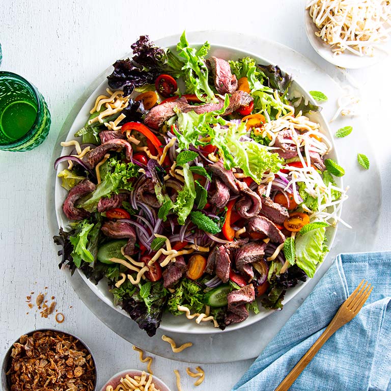 THAI BEEF SALAD RECIPE LEADERBRAND