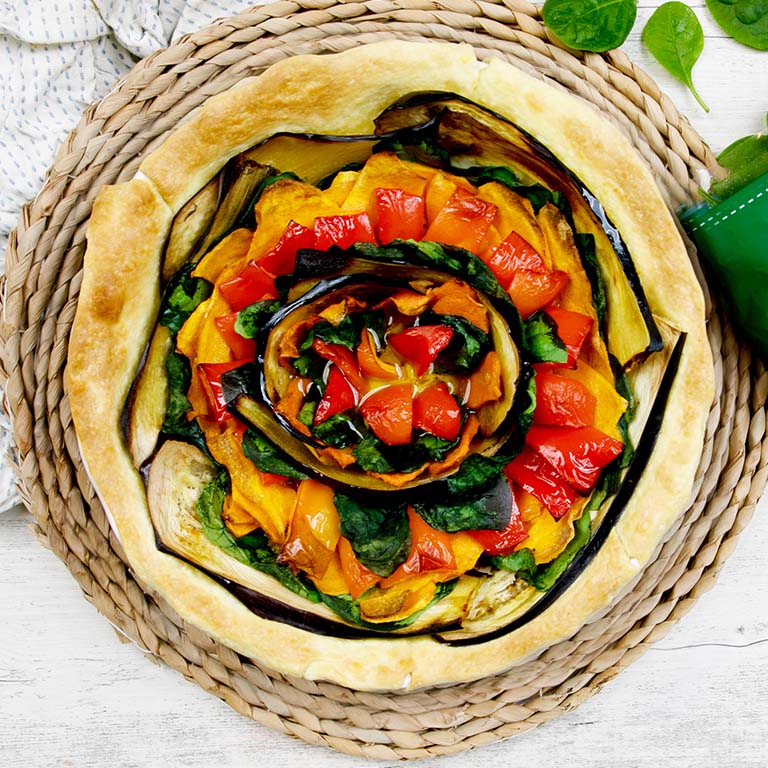 rustic vegetable tart square