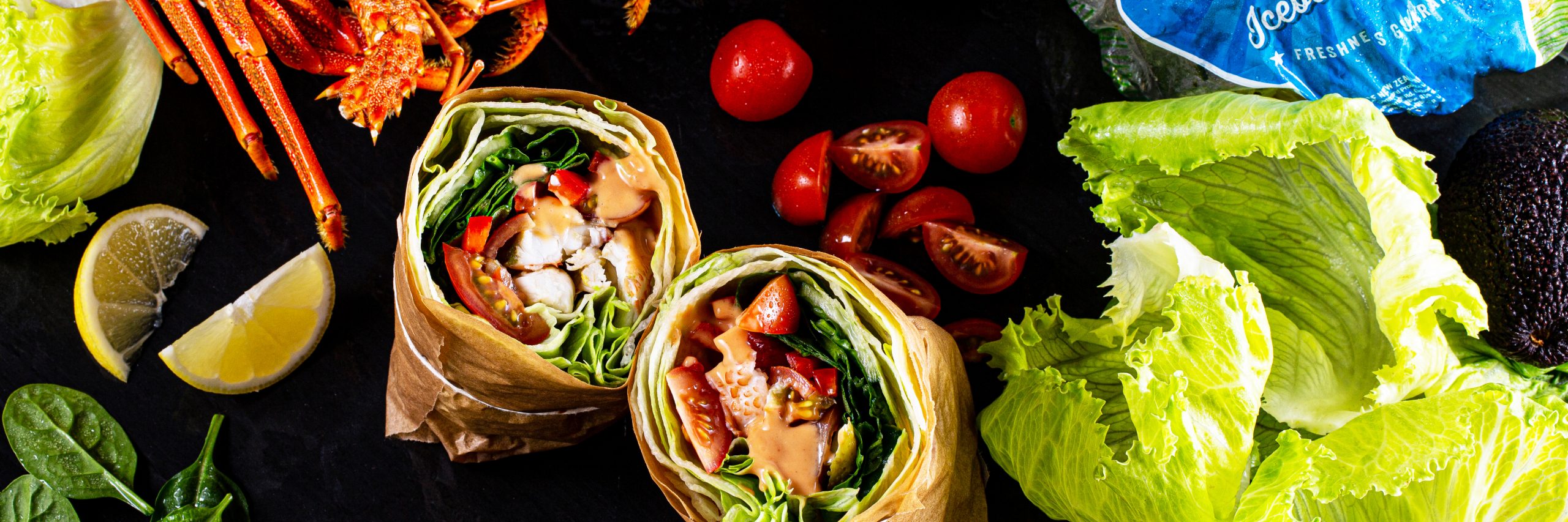 LEADERBRAND ICEBERG LETTUCE CRAYFISH SALAD ROLLS RECIPE