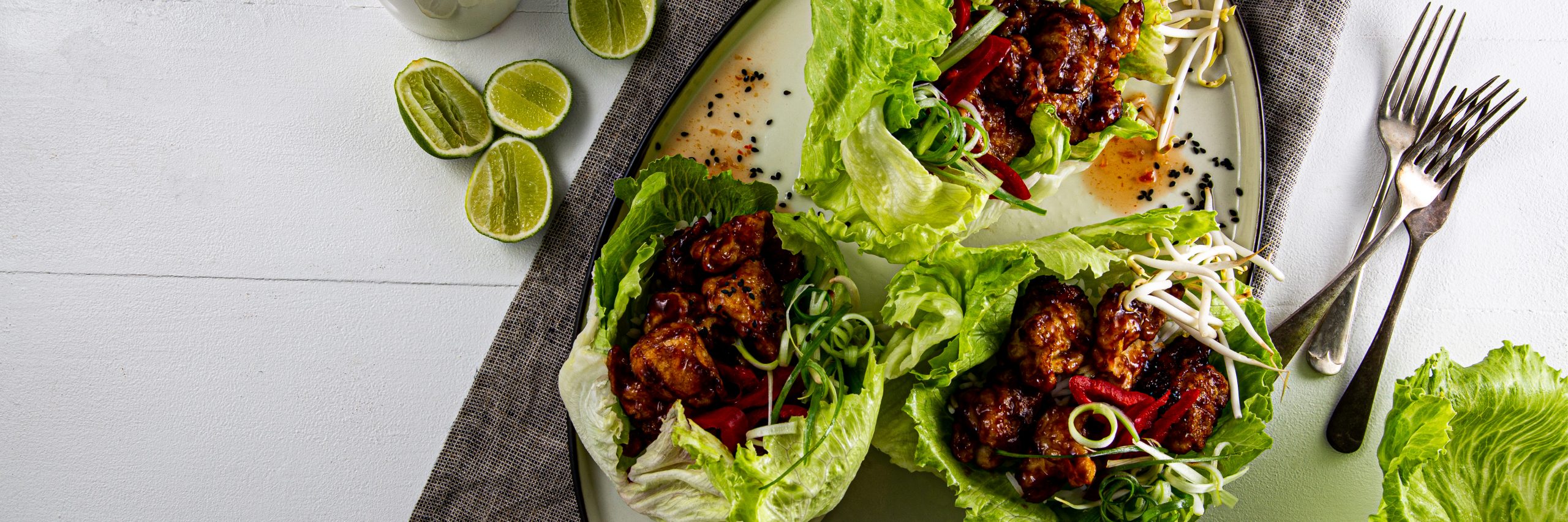 LeaderBrand Hoisin chicken Lettuce wrap recipe