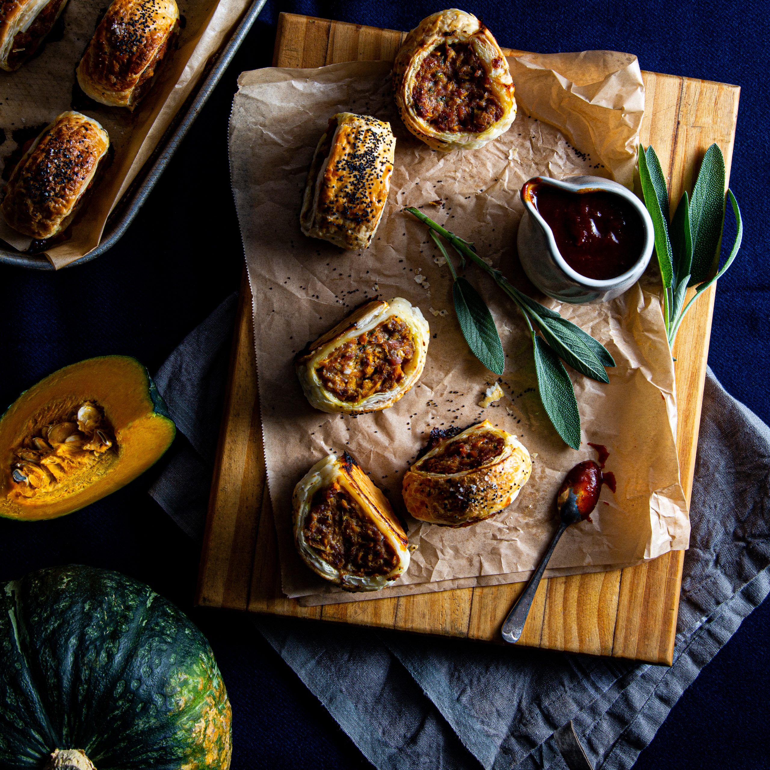 LeaderBrand Squash, pork and sage sausage roll Recipe