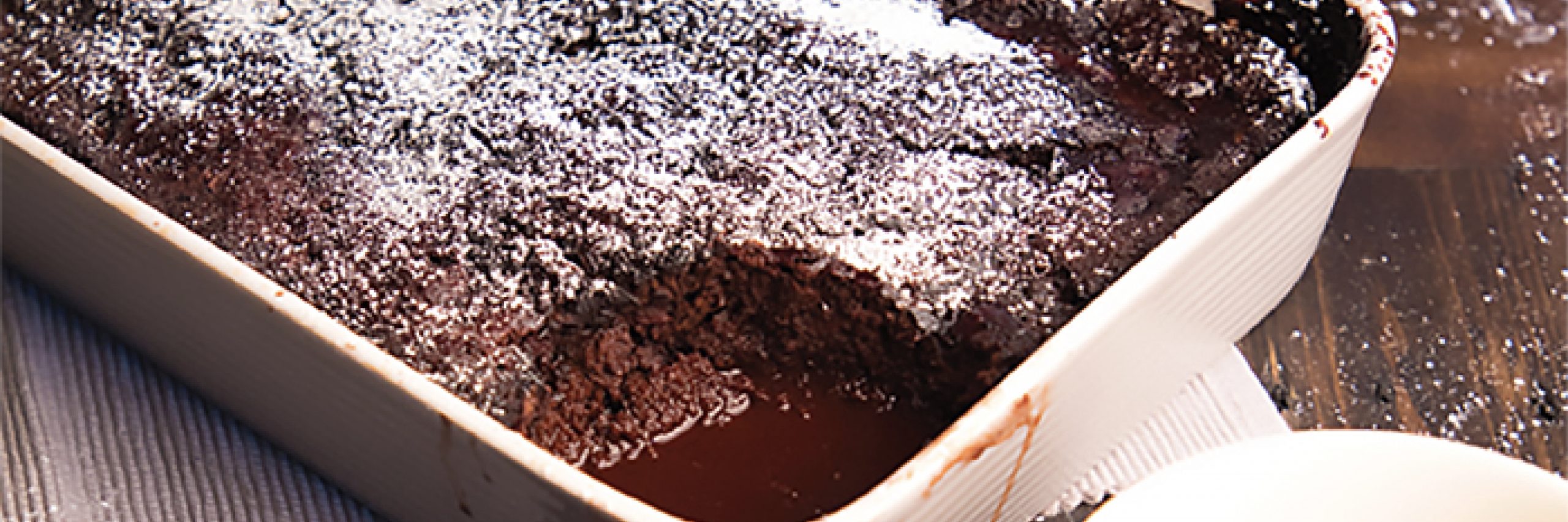 Beetroot & Chocolate Self Saucing Pudding heading