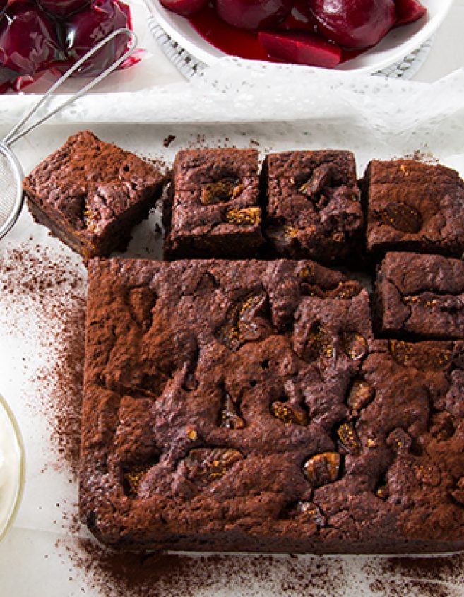 Beetroot, Fig & Chocolate Brownies tile