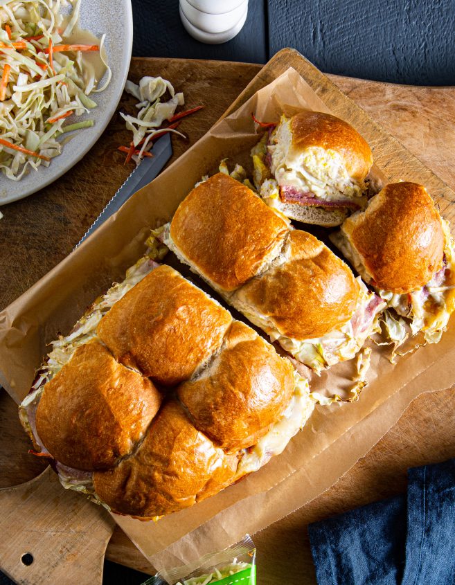 LeaderBrand Coleslaw sliders