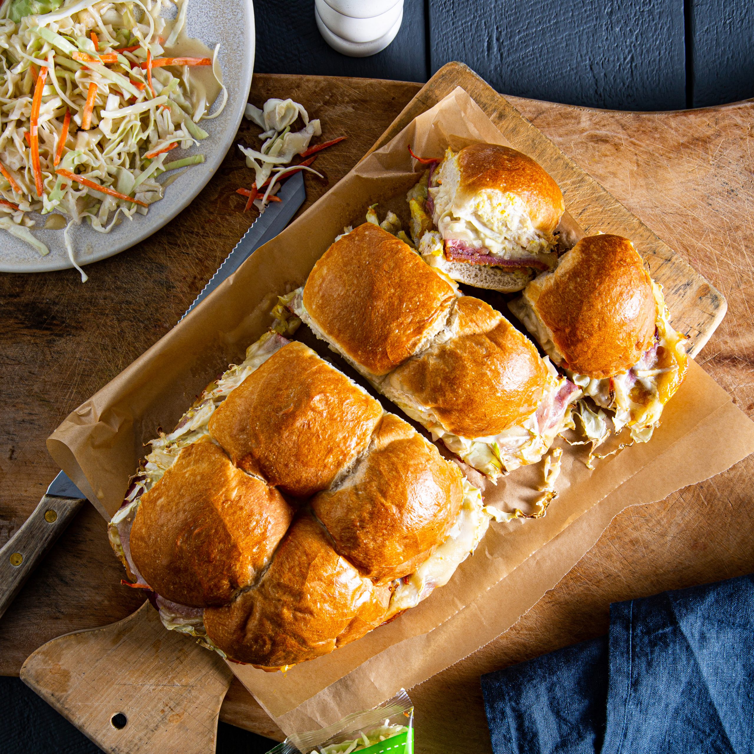 LeaderBrand Coleslaw sliders