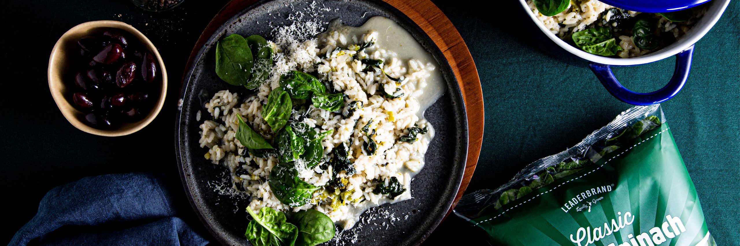 Spinach risotto