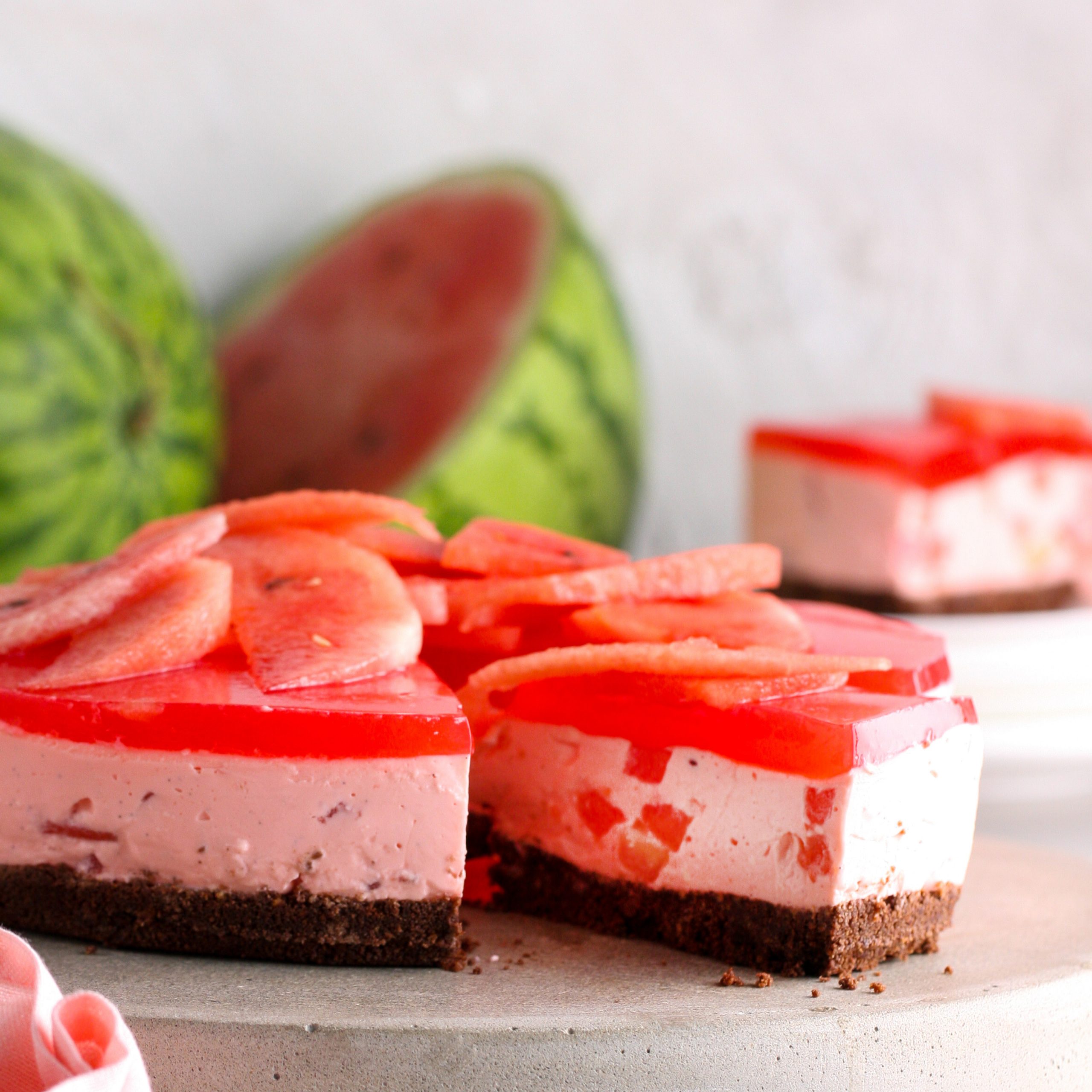 LeaderBrand Watermelon CHeesecake Recipe