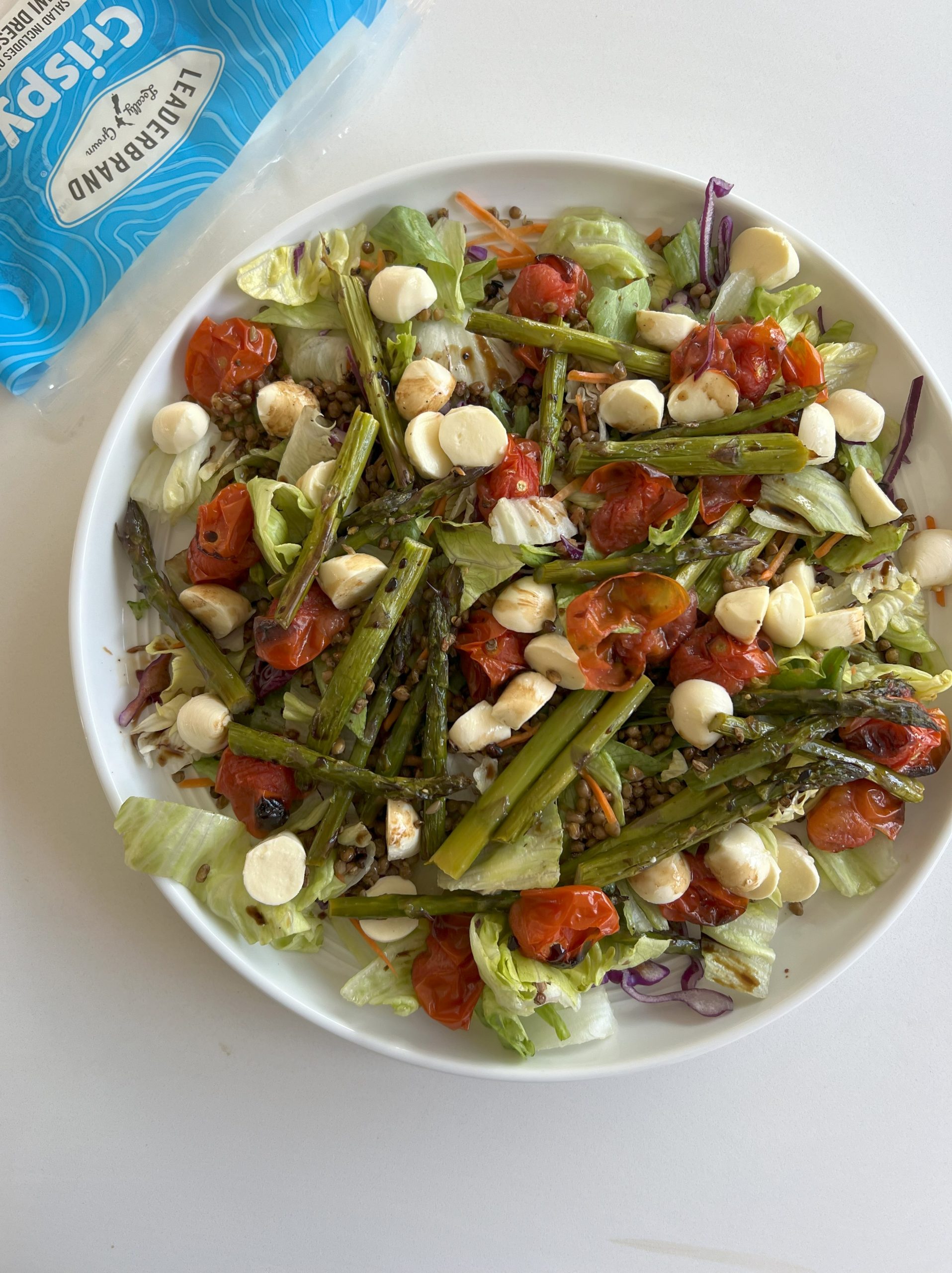 ROAST CHERRY TOMATO, LENTIL AND MOZZARELLA SALAD - LeaderBrand